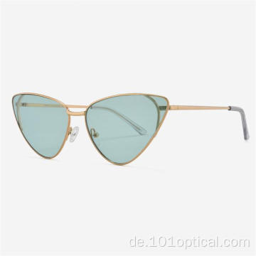 Fashion Cat Eye Metall Damensonnenbrille